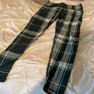 NEW Michigan State University MSU plaid leggings Spartan Logo